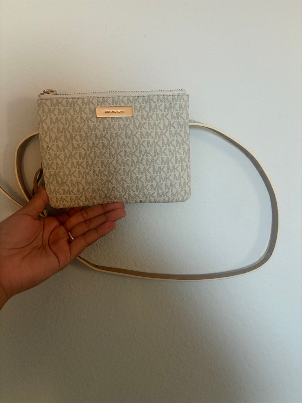 Michael Kors Tan Beige Signature Crossbody Bag